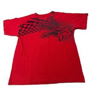 Alpinestars Red Moto Graphic T-Shirt One Goal One Vision Racing Men's Size M